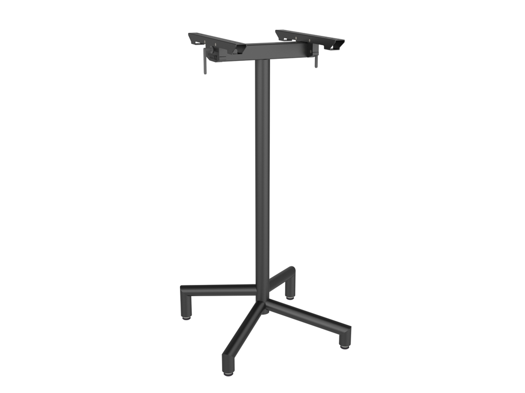 Piètement de table de bar d’extérieur TREWA T1 base croisée 67 x 67 cm empilable