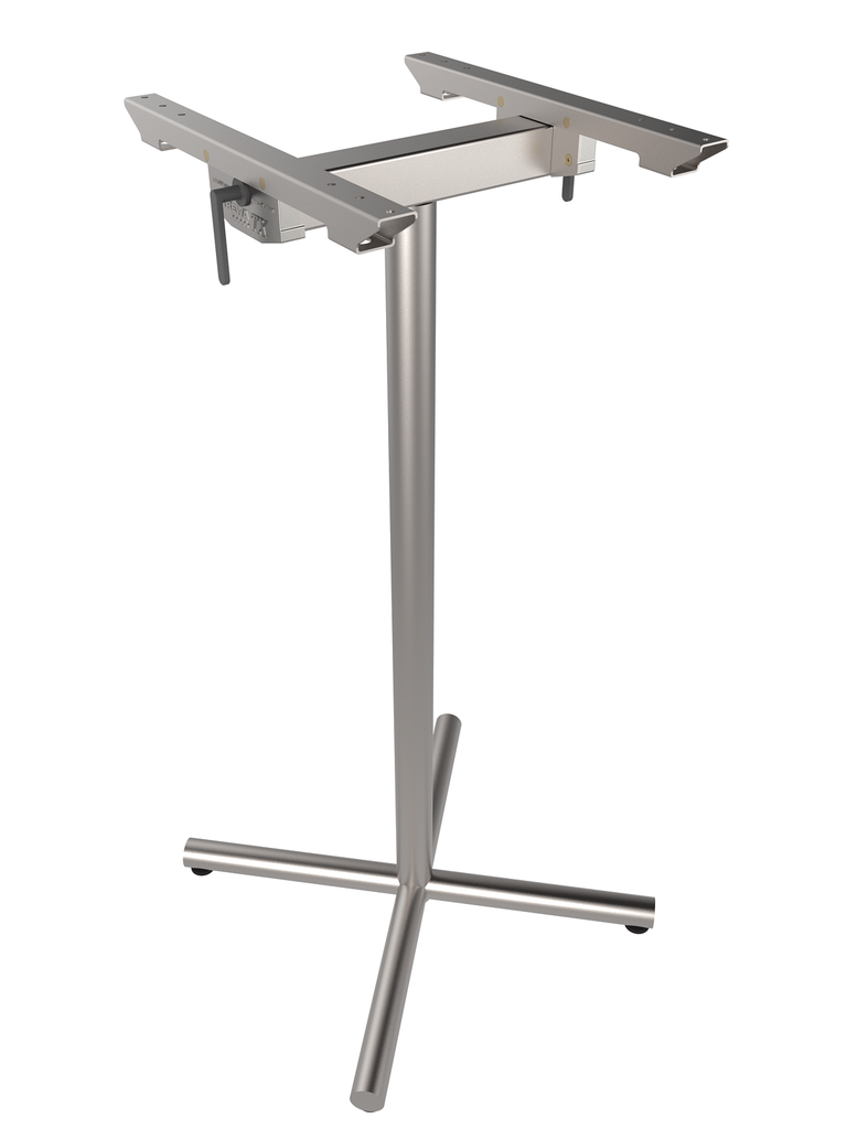Struttura per tavolo da bar da esterno TREWA T3 base a croce 67 x 67 cm