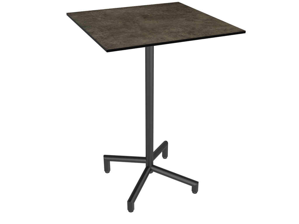 Outdoor-Steh-Klapptisch TREWA T1S 60x60 cm stapelbar