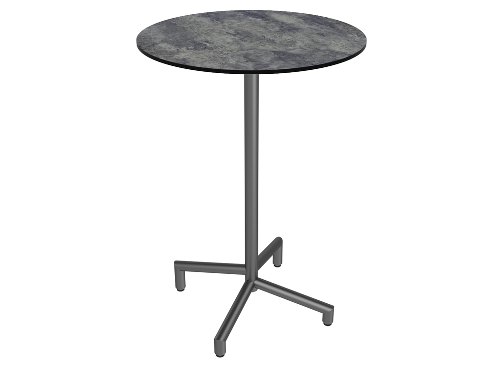 Outdoor bar table TREWA T1S Ø 80 cm stackable