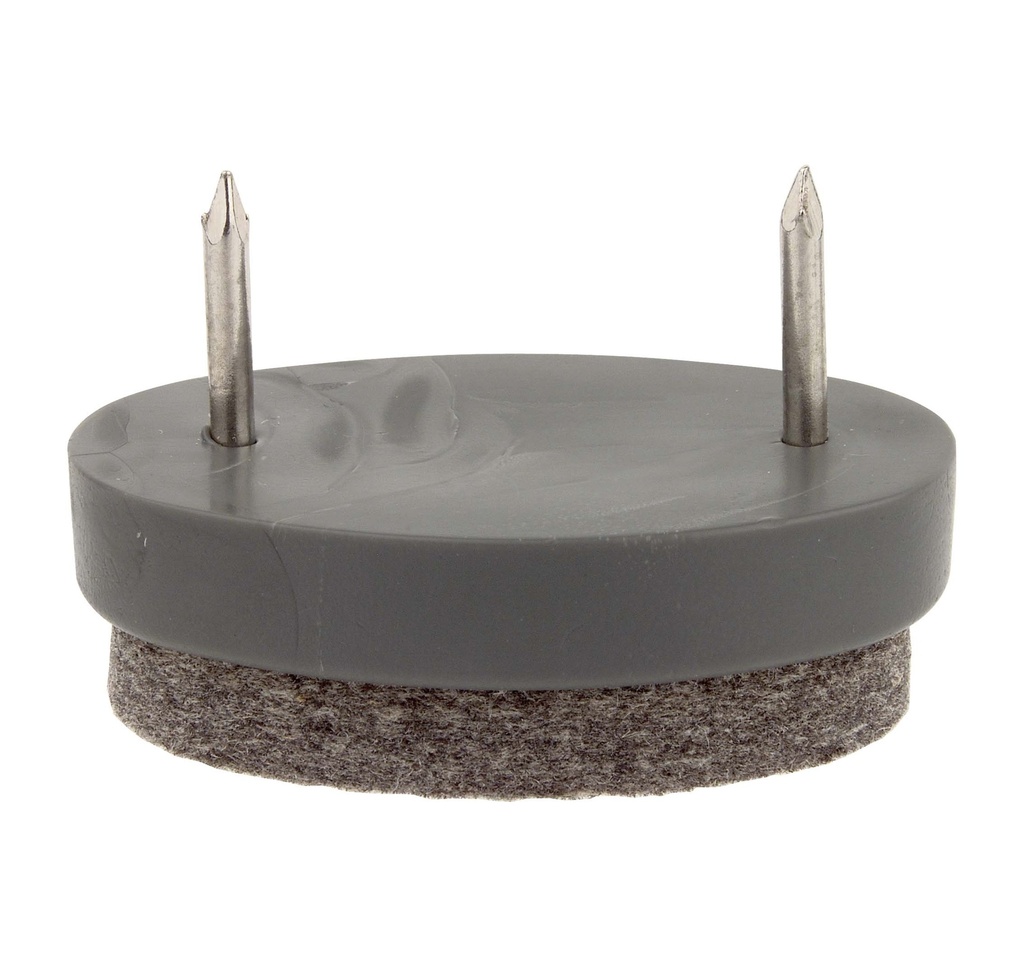 Furniture glide 10066 40x25 mm Grey felt