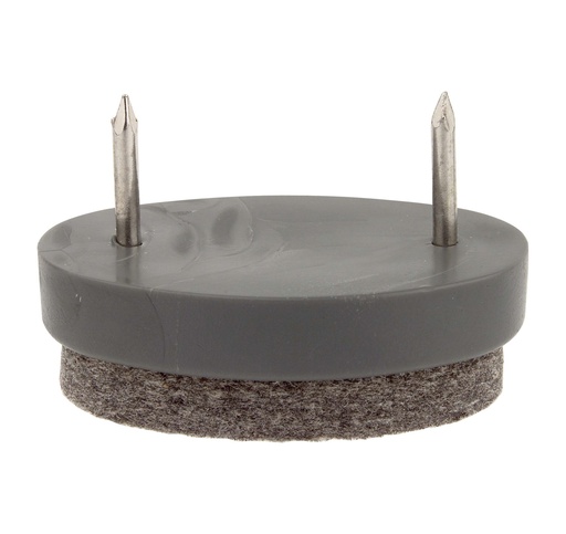 [DM10066] Furniture glide 10066 40x25 mm Grey felt