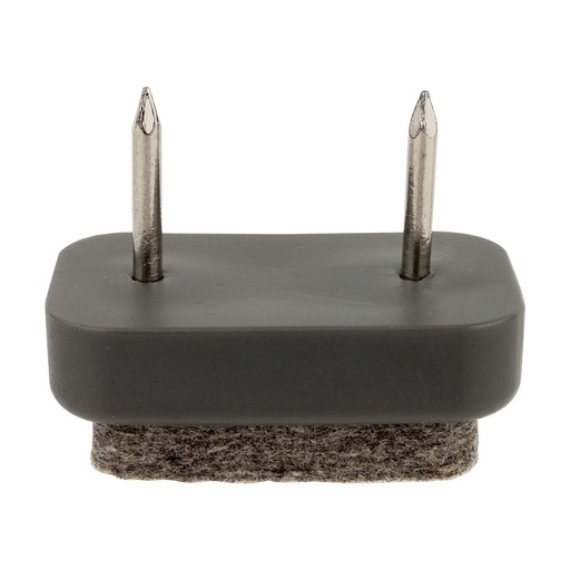 [DM10072] Furniture glide 10072 30x18 mm Grey felt